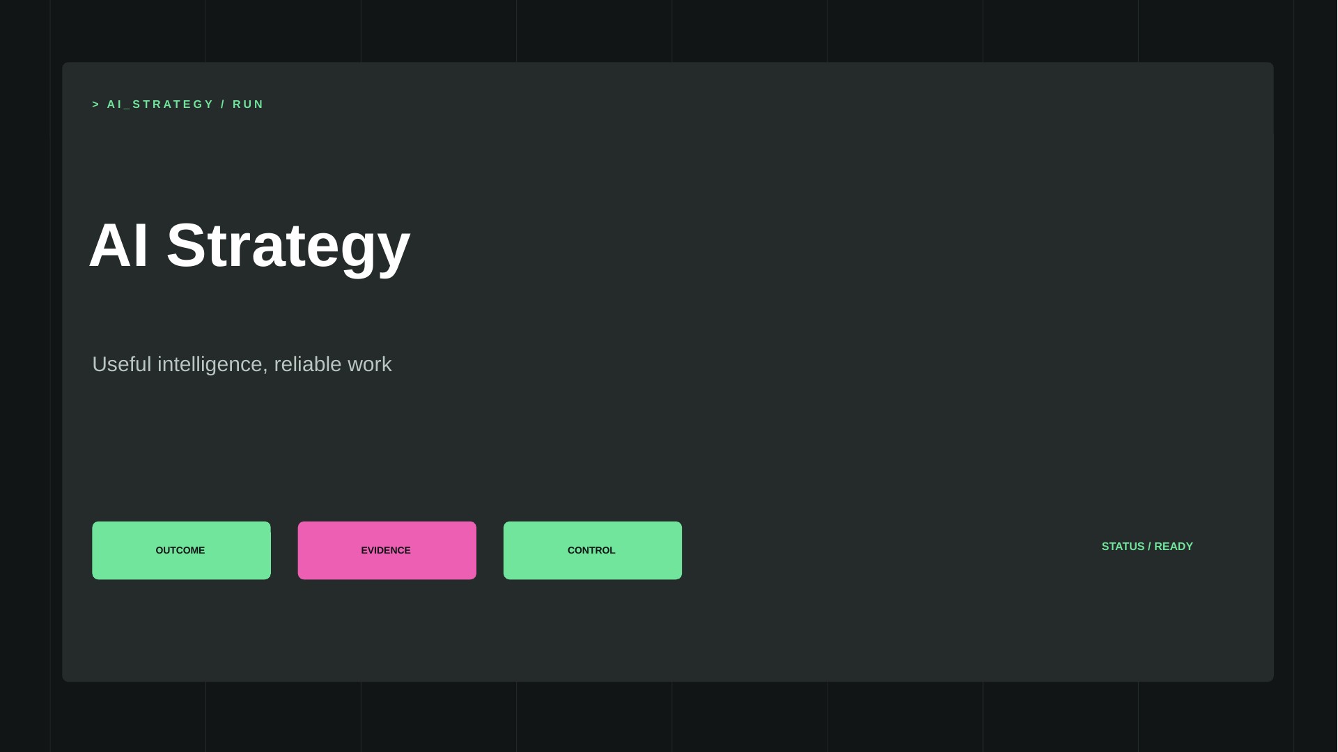 AI Strategy slide 1