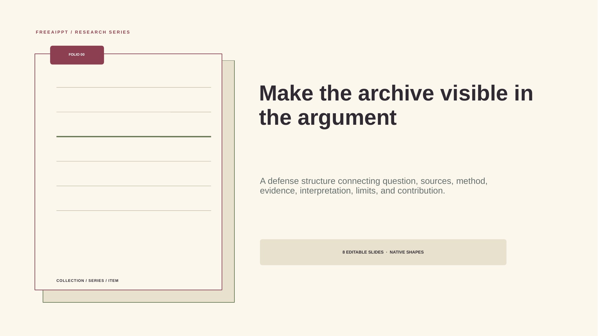 Archival Humanities Thesis Defense slide 1