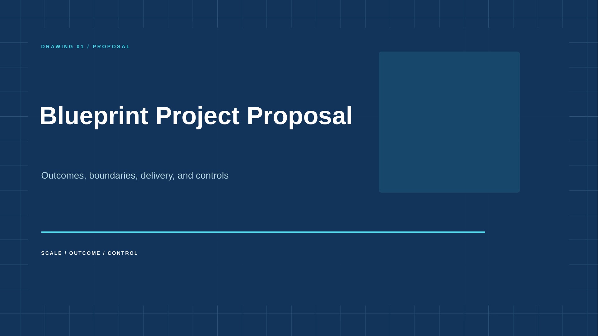 Blueprint Project Proposal slide 1