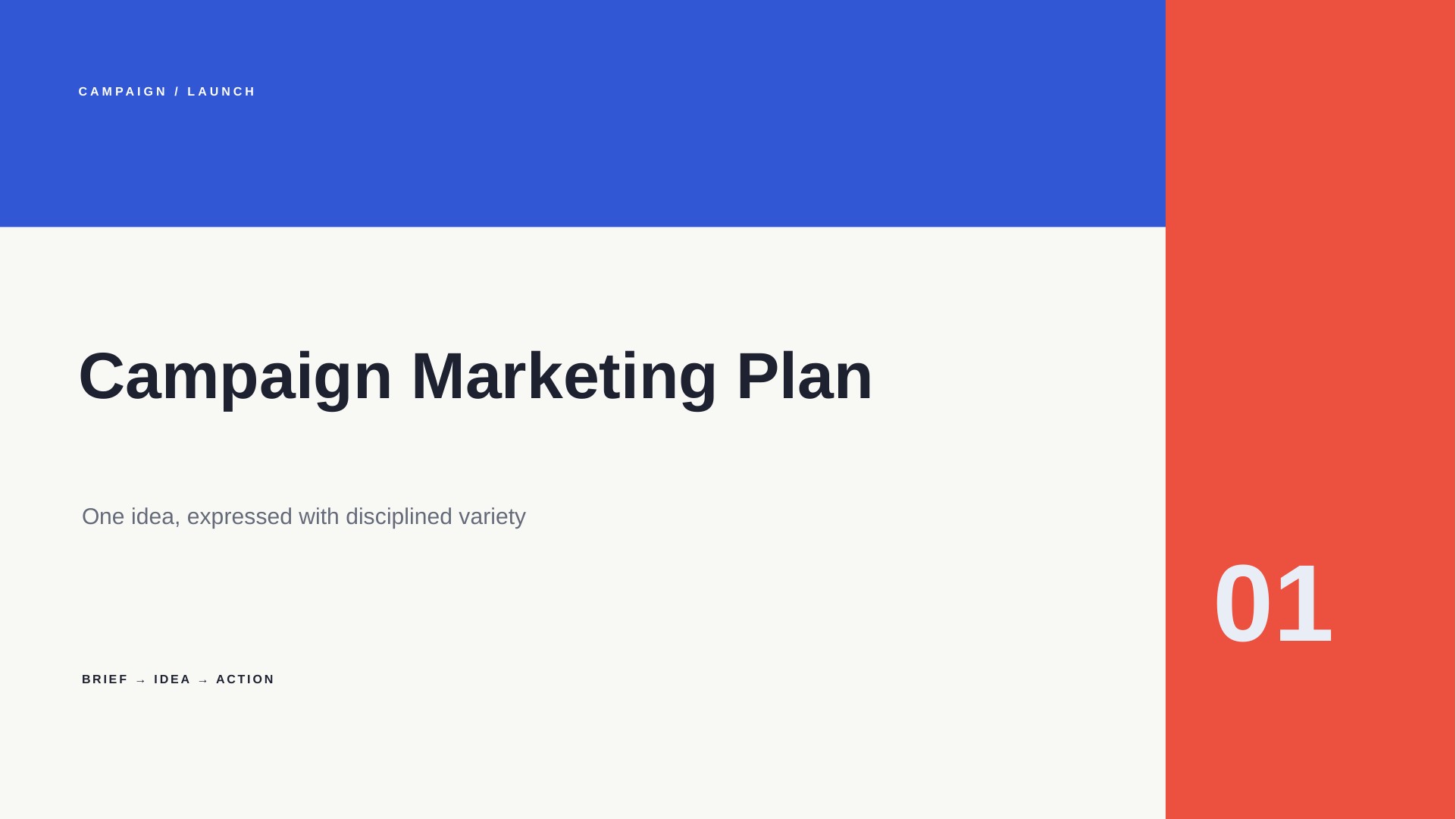 Campaign Marketing Plan slide 1