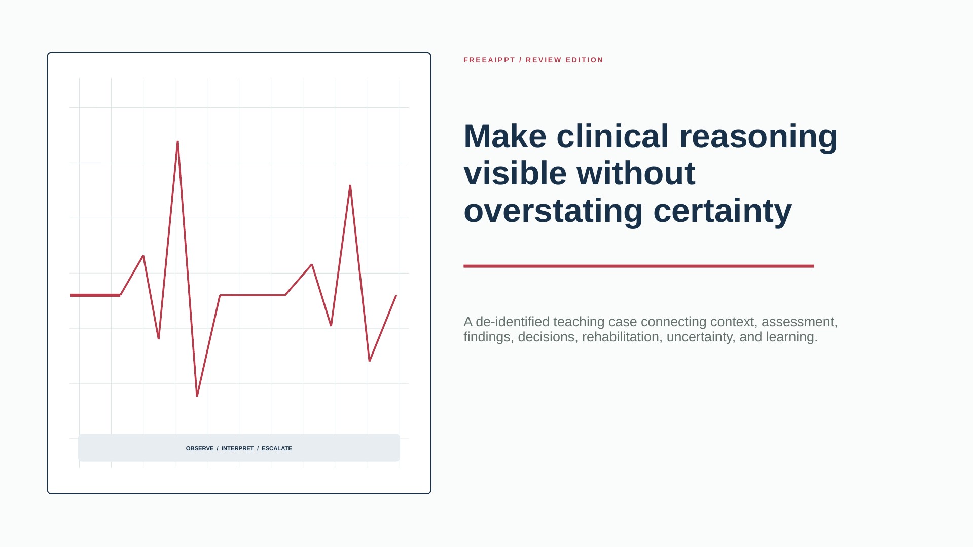 Cardiac Rehabilitation Clinical Case slide 1