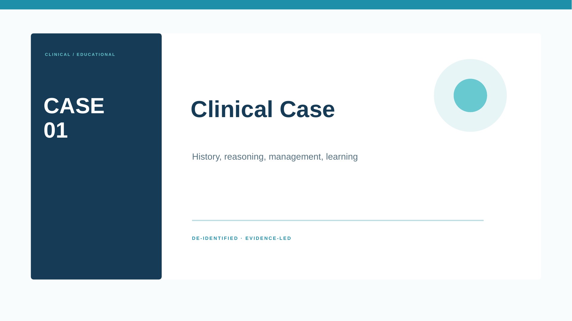Free Medical Clinical Case PowerPoint Template cover