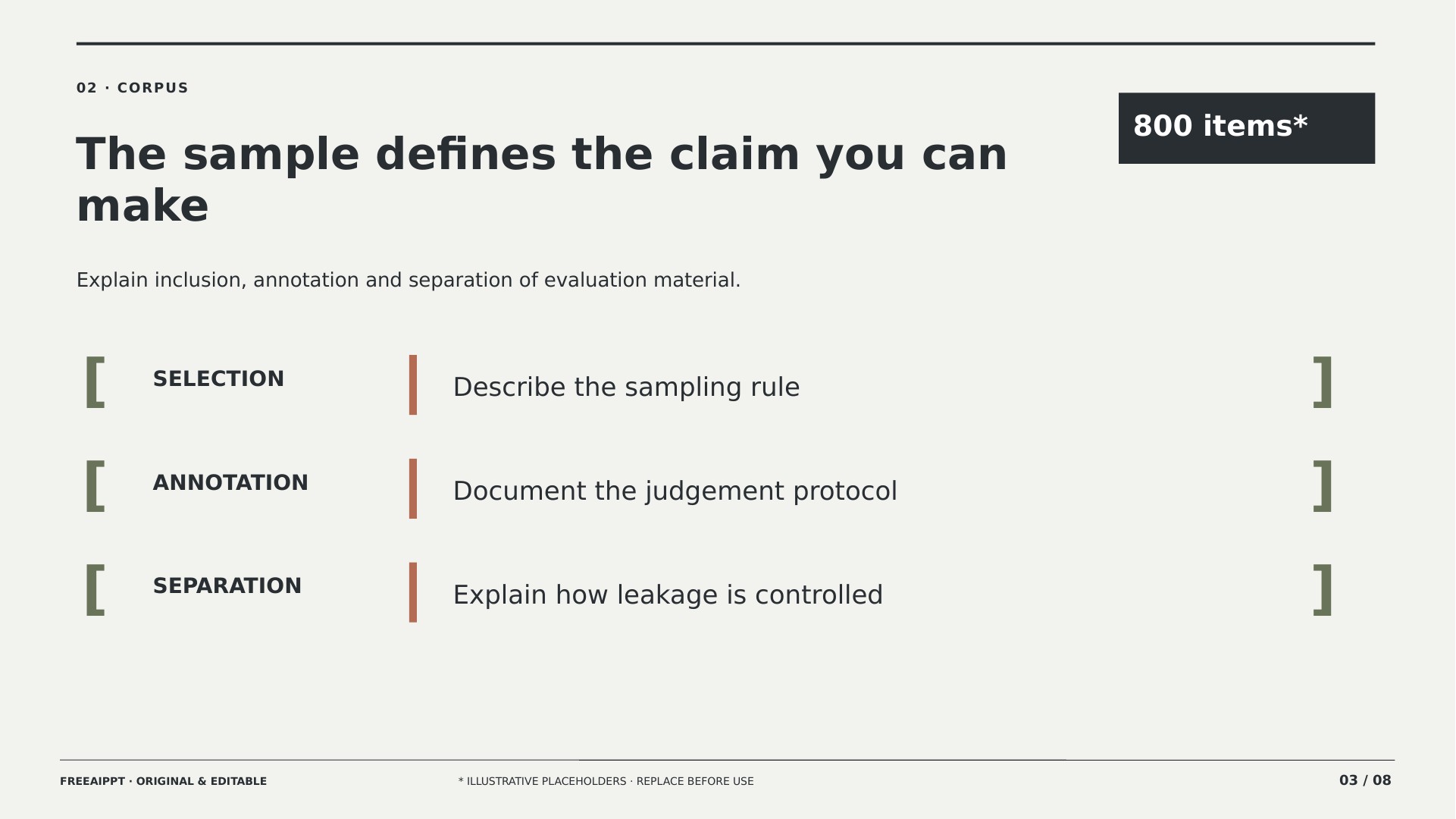 Corpus Evaluation Linguistics Defense slide 3
