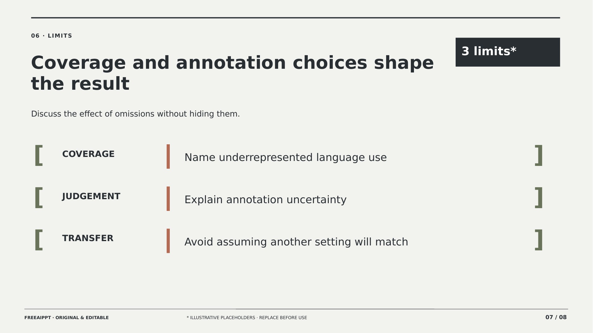 Corpus Evaluation Linguistics Defense slide 7