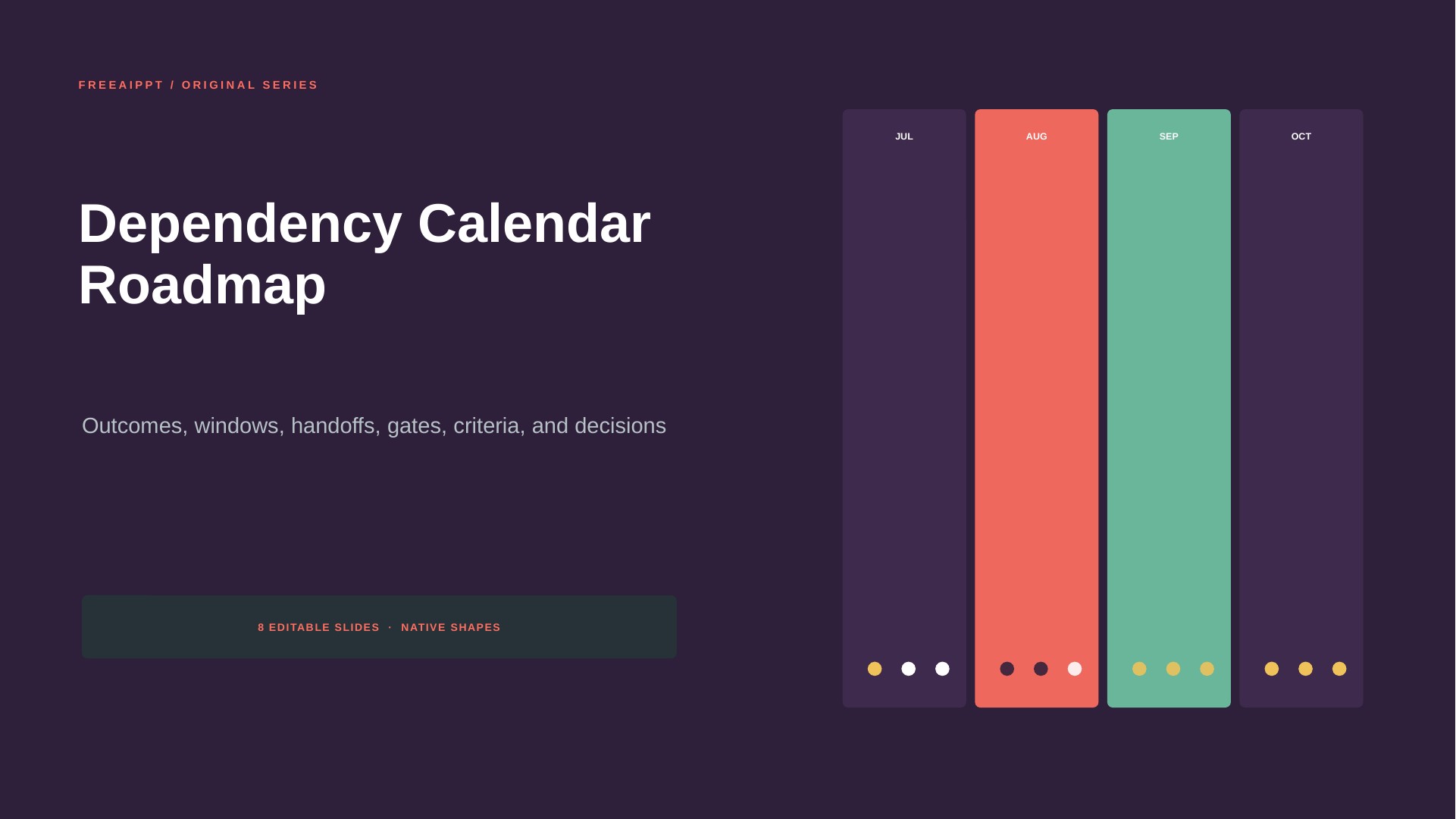 Dependency Calendar Roadmap slide 1