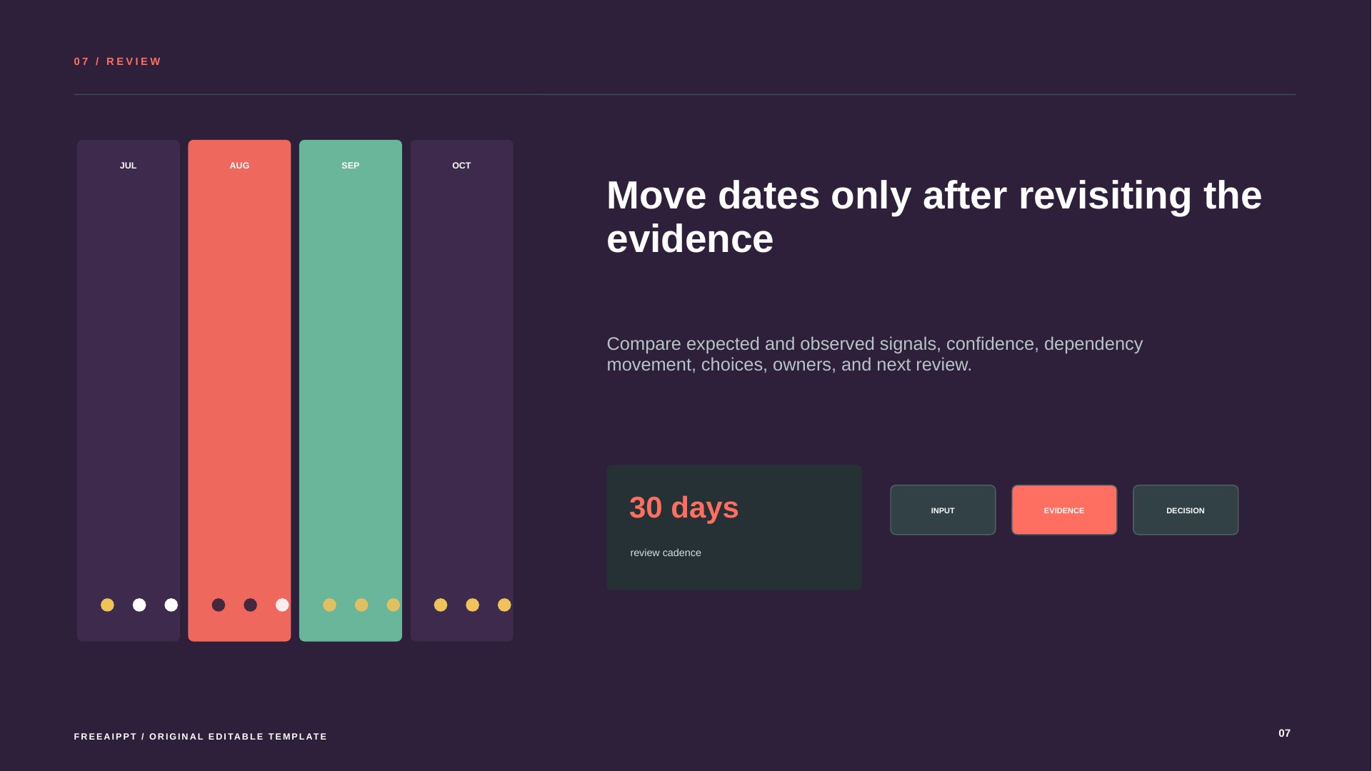 Dependency Calendar Roadmap slide 8