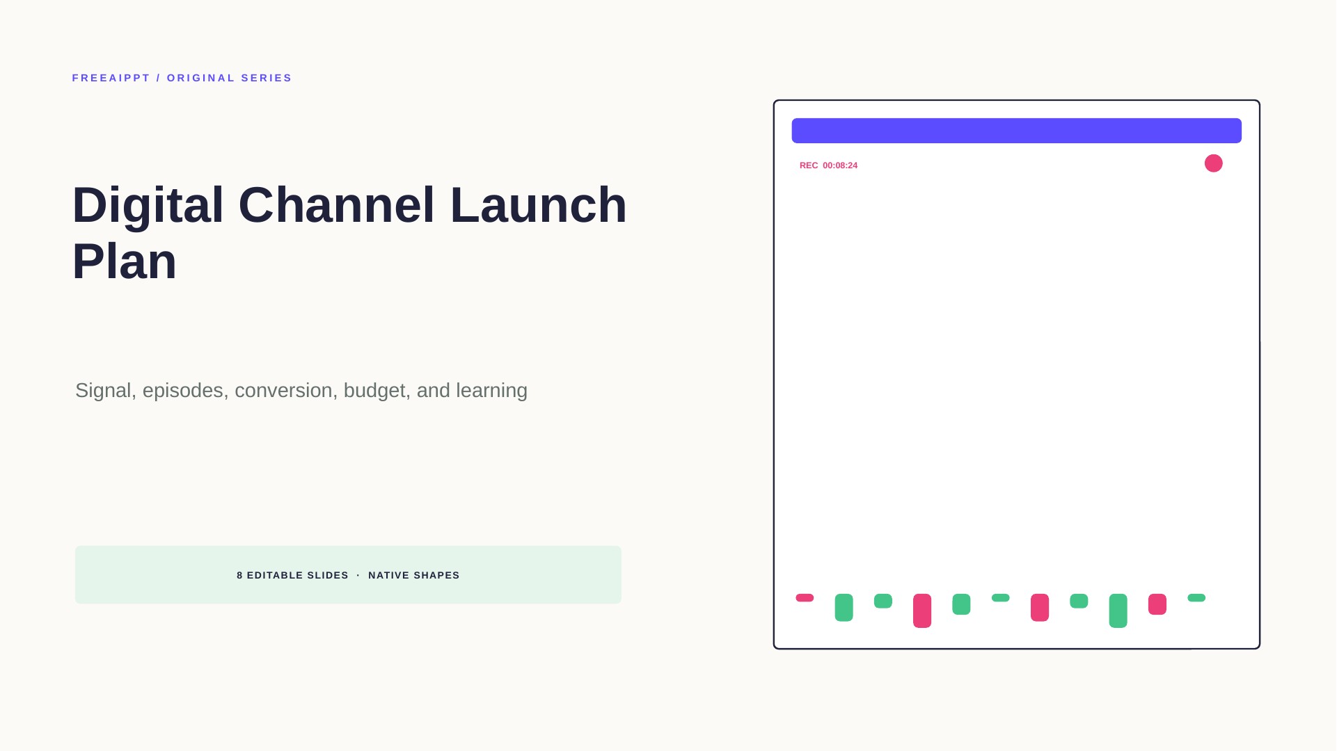 Digital Channel Launch Plan slide 1