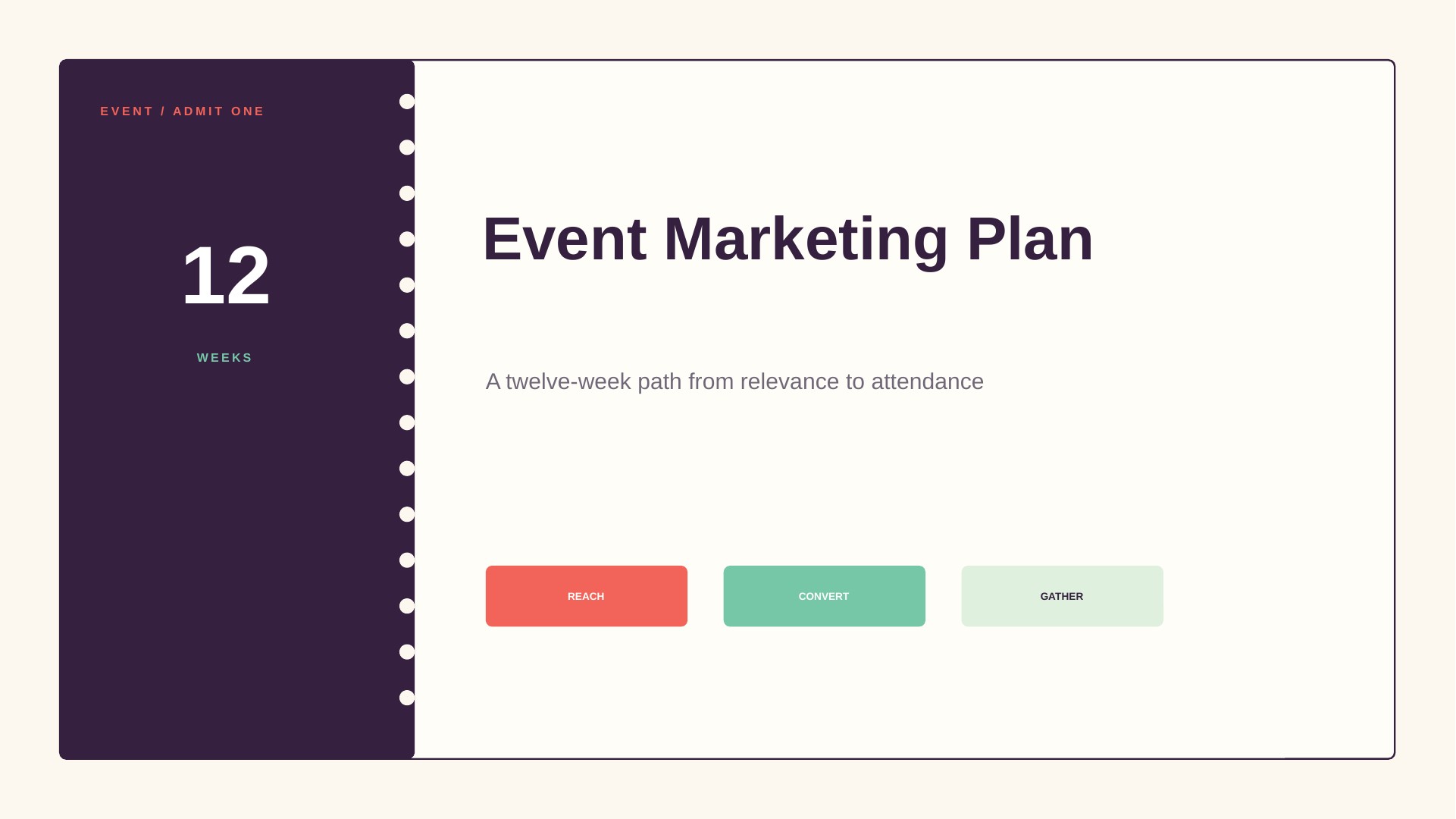 Event Marketing Plan slide 1