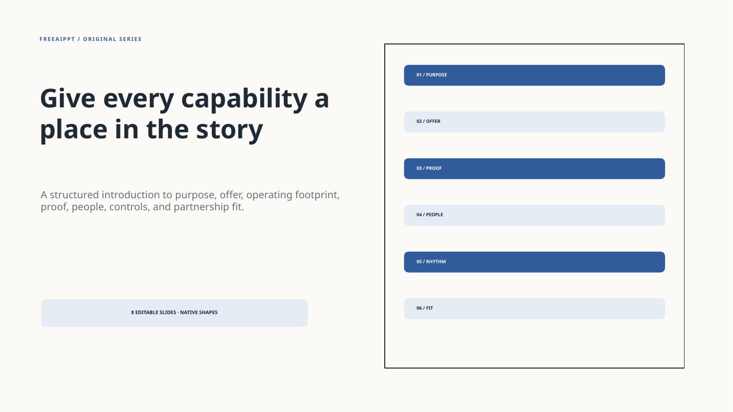 Index Frame Company Profile slide 1