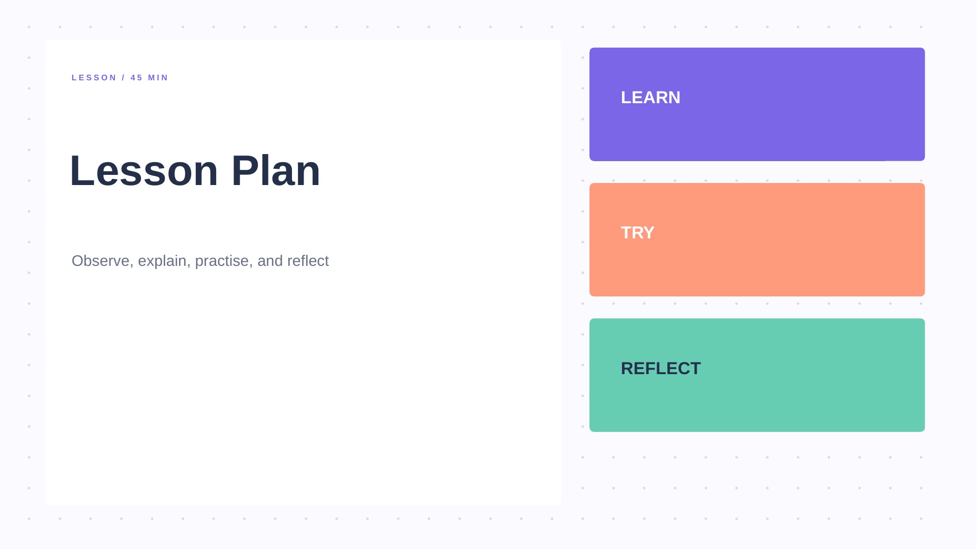Modèle PowerPoint gratuit de plan de cours cover