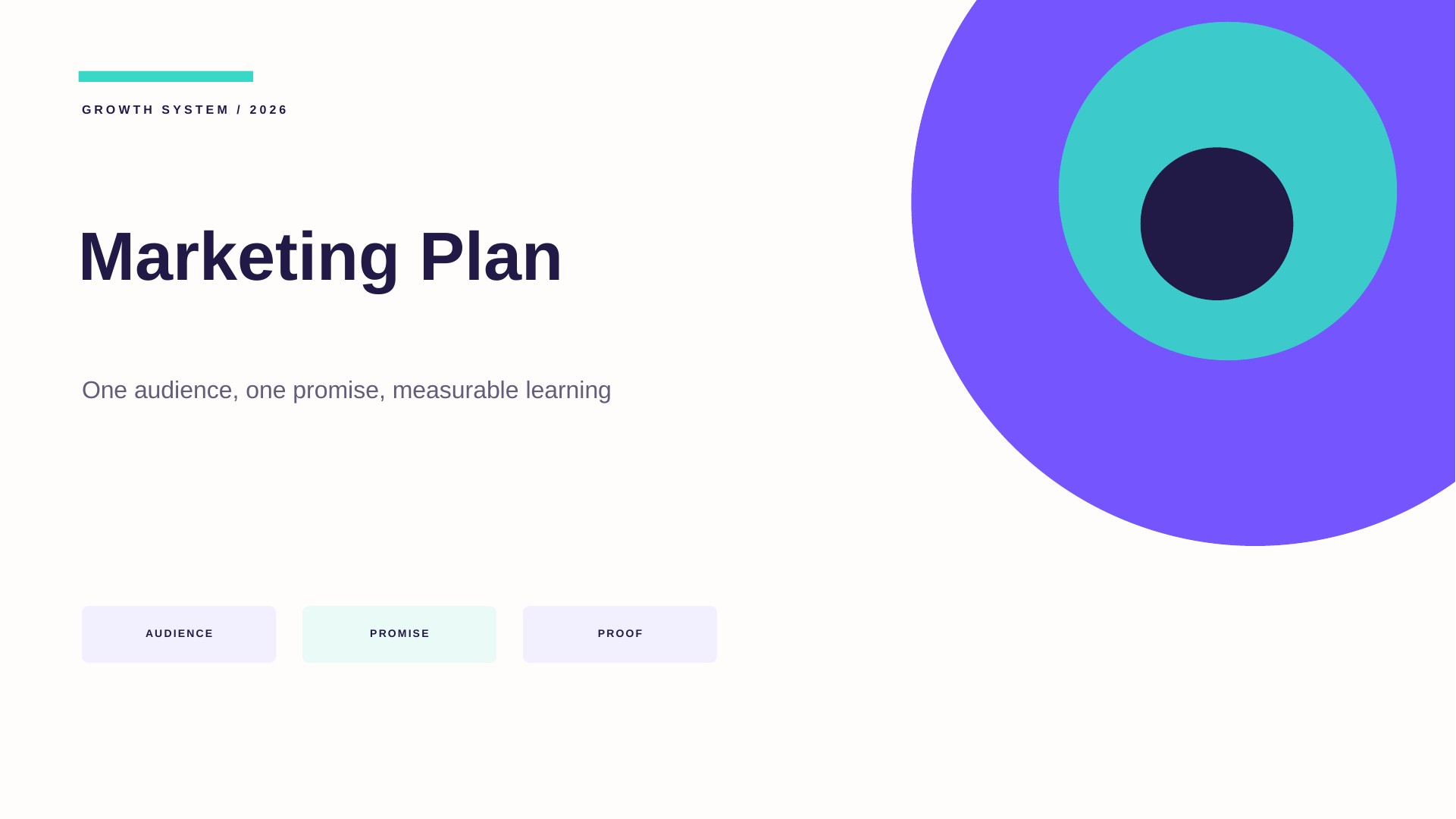 Free Marketing Plan PowerPoint Template cover