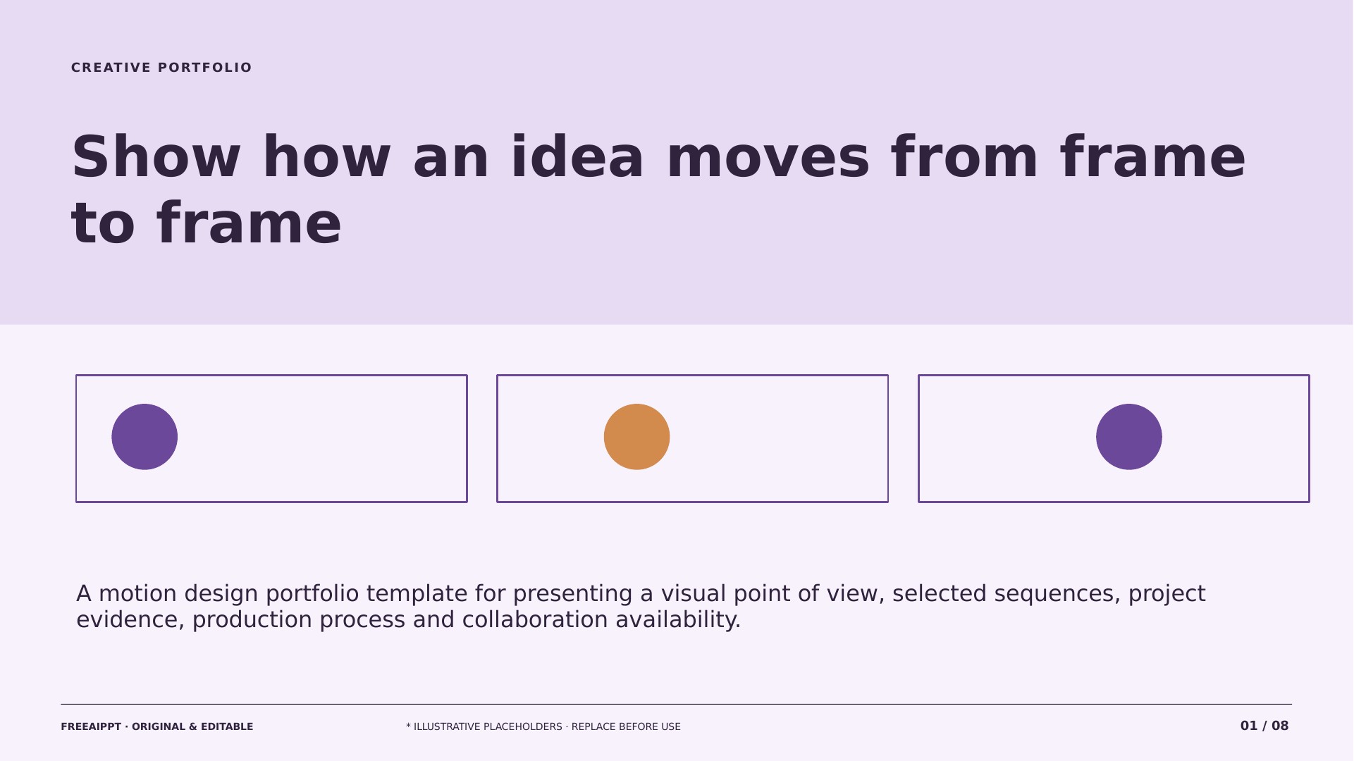 Motion Storyboard Portfolio slide 1
