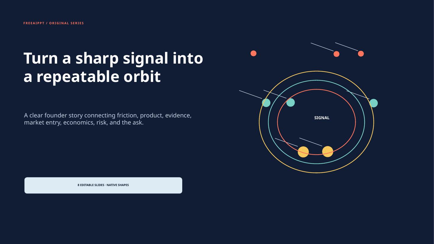 Orbit Signal Startup Pitch slide 1