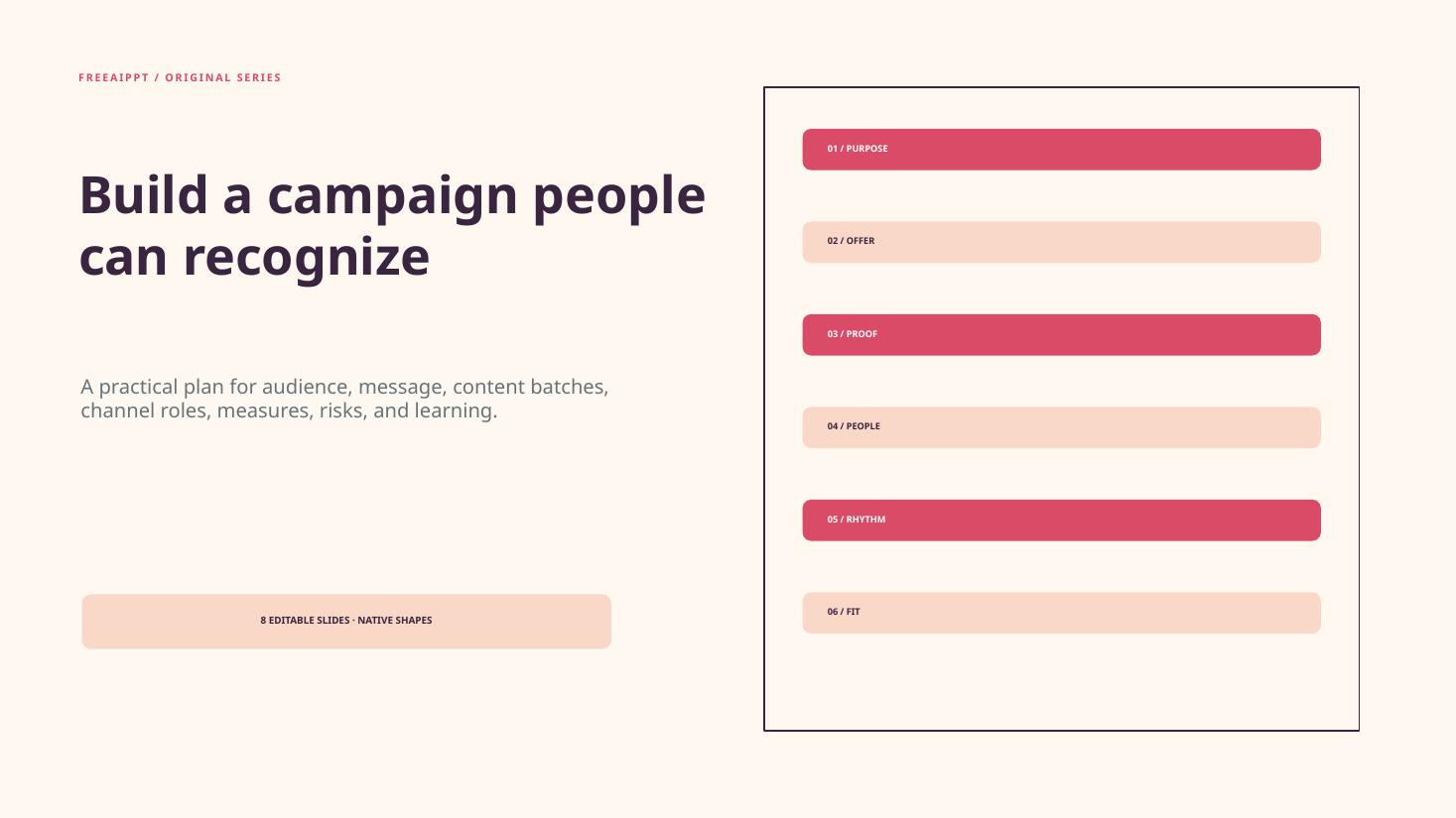 Poster Strip Marketing Plan slide 1