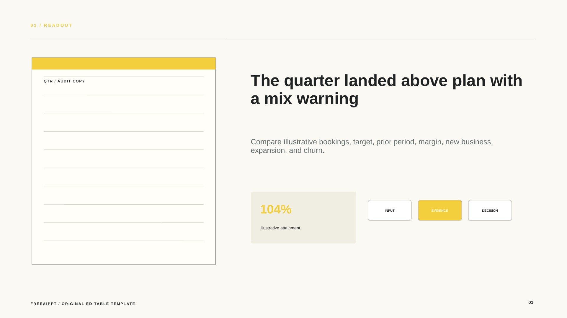 Quarterly Sales Review slide 2