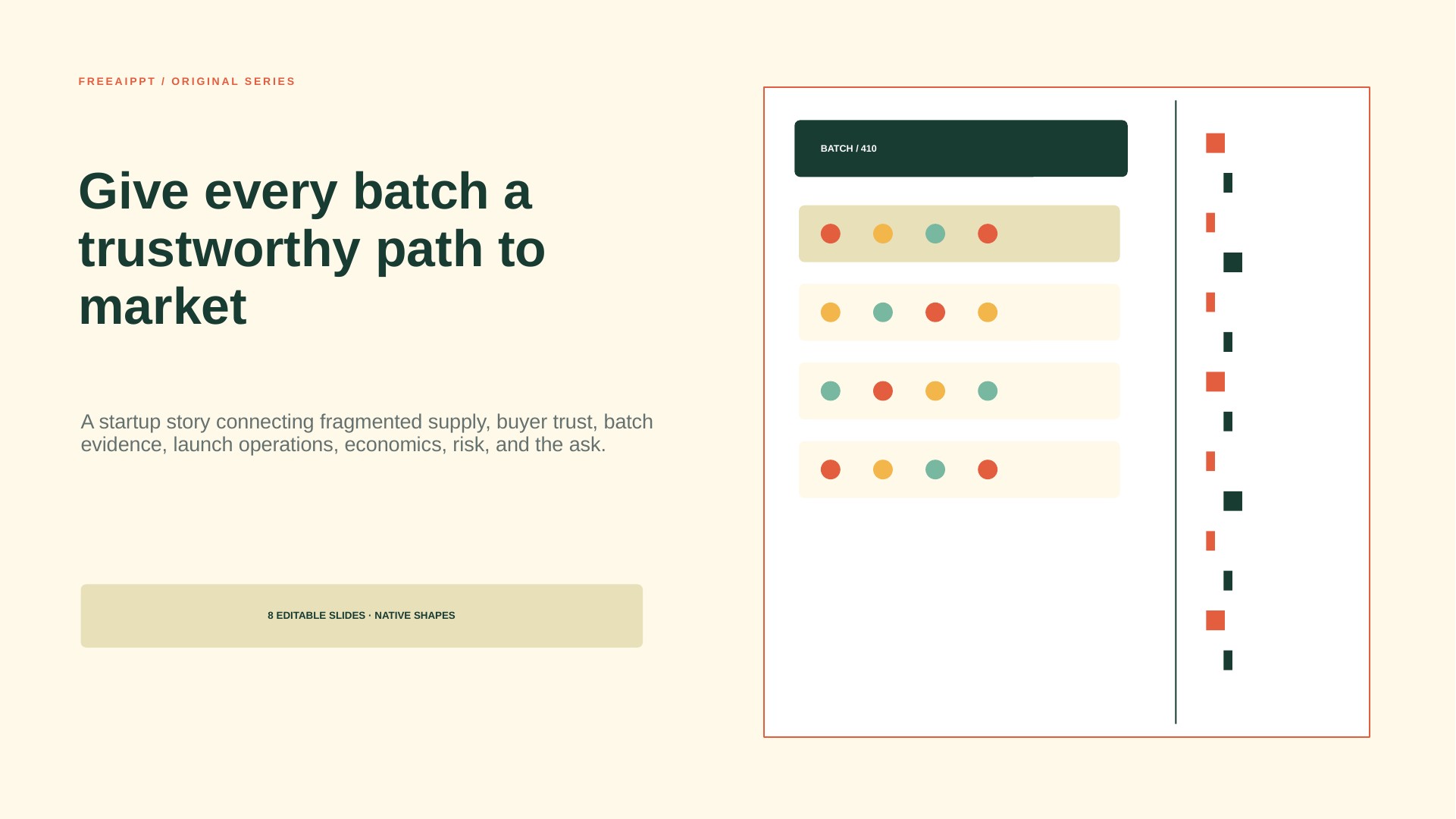 Regenerative Food Marketplace Pitch Deck slide 1