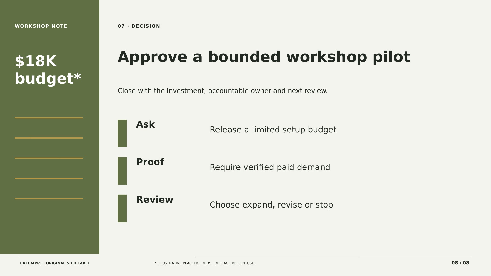 Repair Workshop Business Plan slide 8