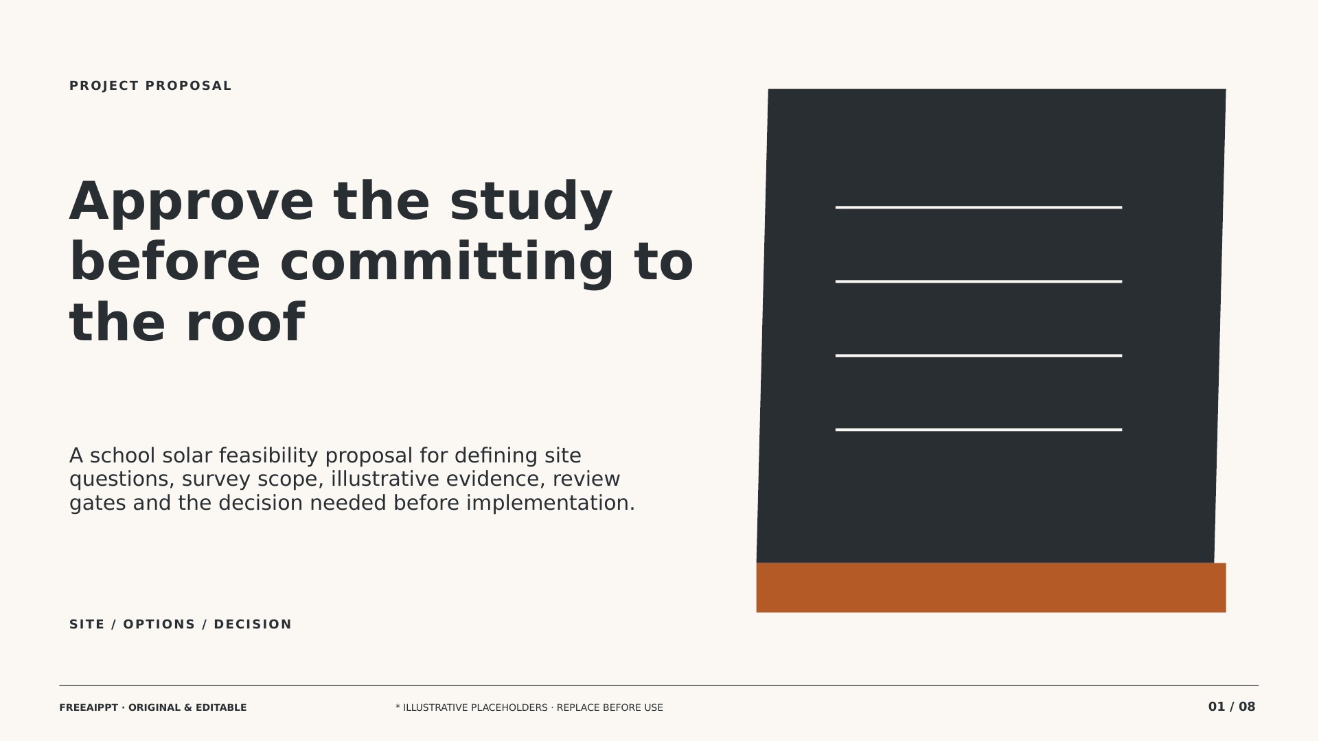 School Solar Feasibility Proposal slide 1