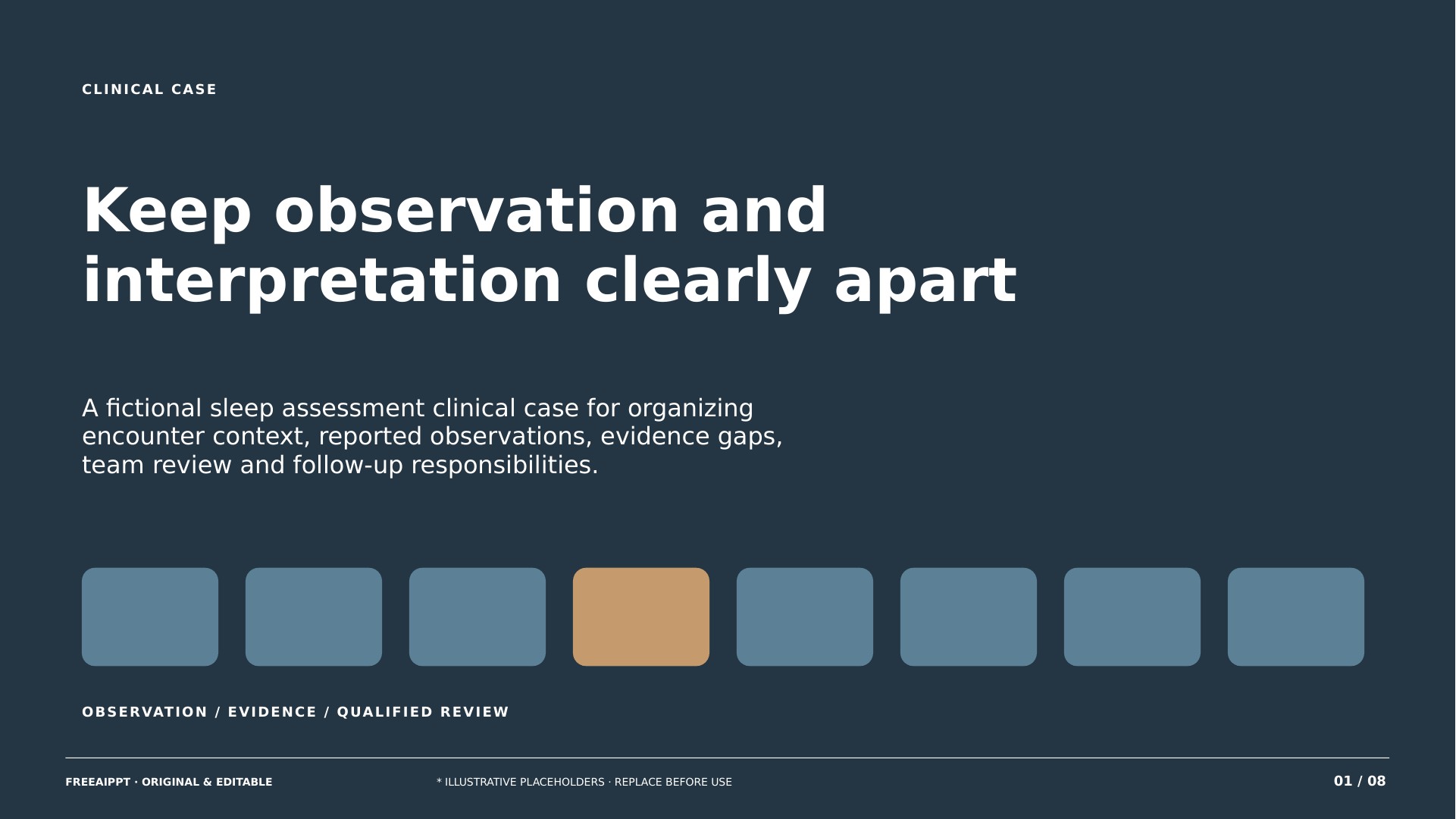 Sleep Assessment Clinical Case slide 1