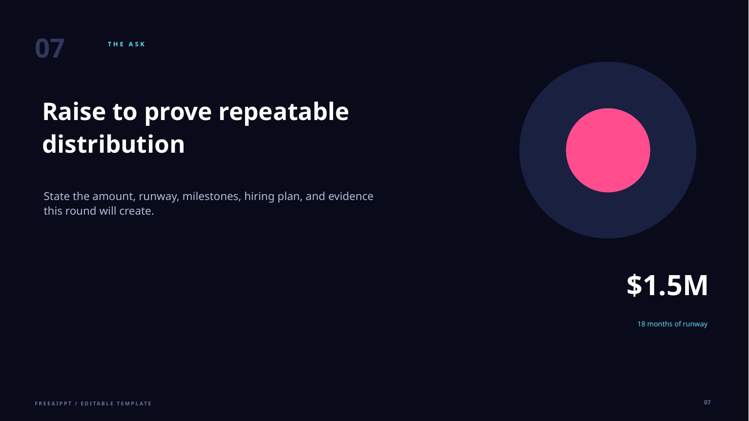 Startup Pitch Deck slide 8