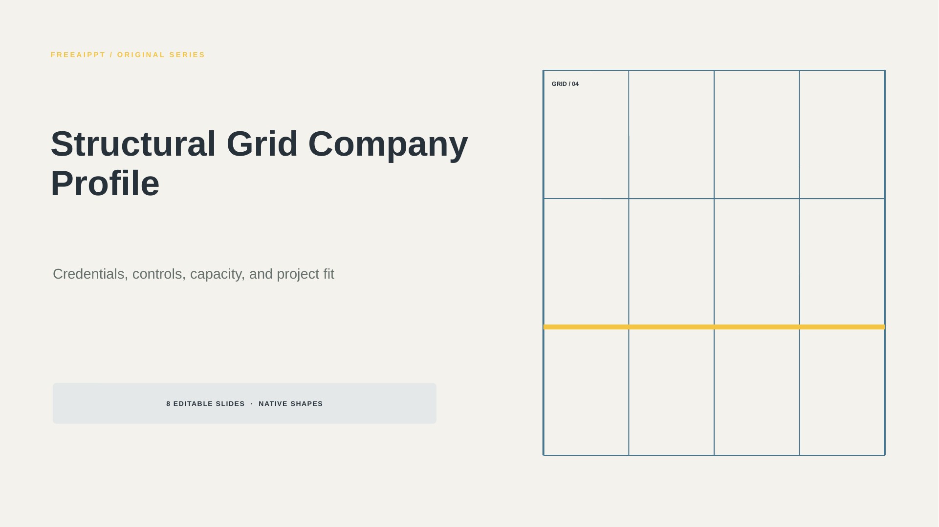 Structural Grid Company Profile slide 1