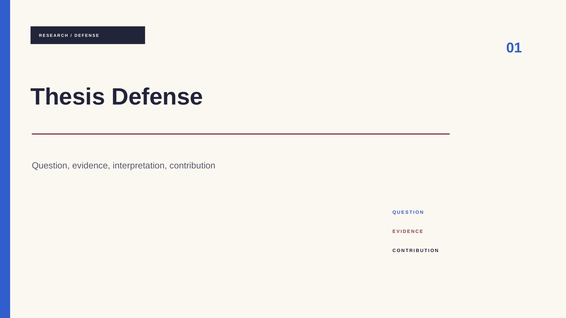Free Thesis Defense PowerPoint Template cover