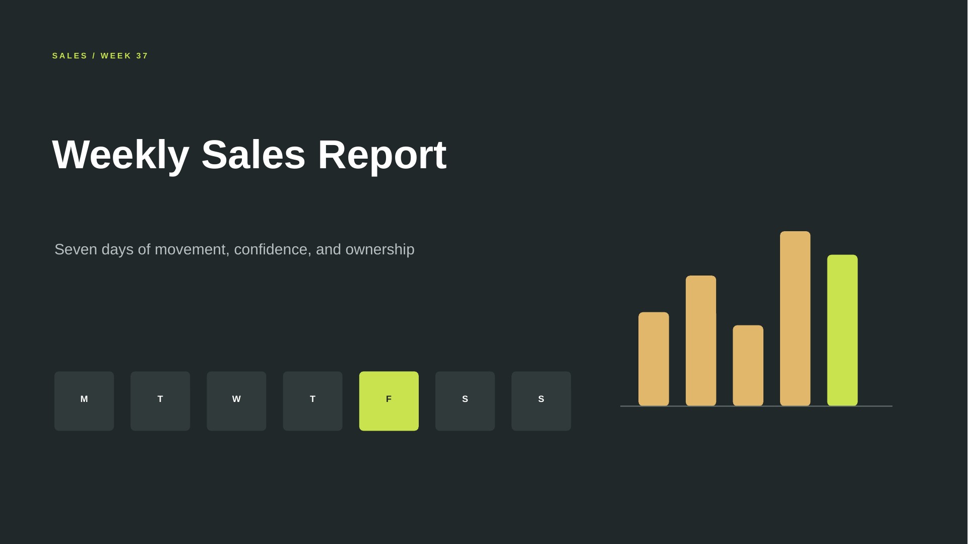Weekly Sales Report slide 1